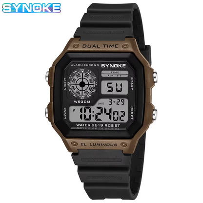 Digital Watches Men Sports Luminous Multifunction Waterproof Women Wristwatch Outdoor and Running Student Seven Lights