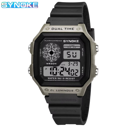 Digital Watches Men Sports Luminous Multifunction Waterproof Women Wristwatch Outdoor and Running Student Seven Lights