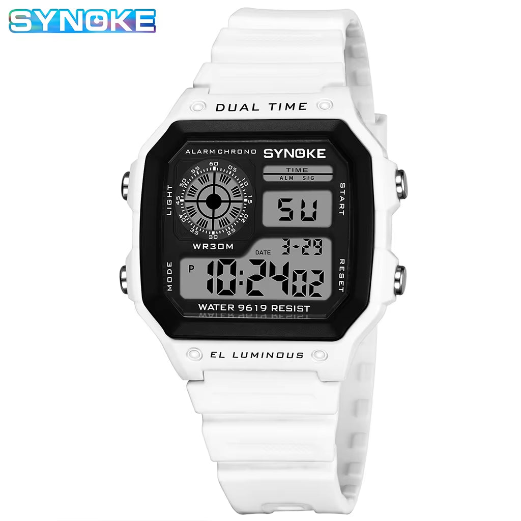 Digital Watches Men Sports Luminous Multifunction Waterproof Women Wristwatch Outdoor and Running Student Seven Lights